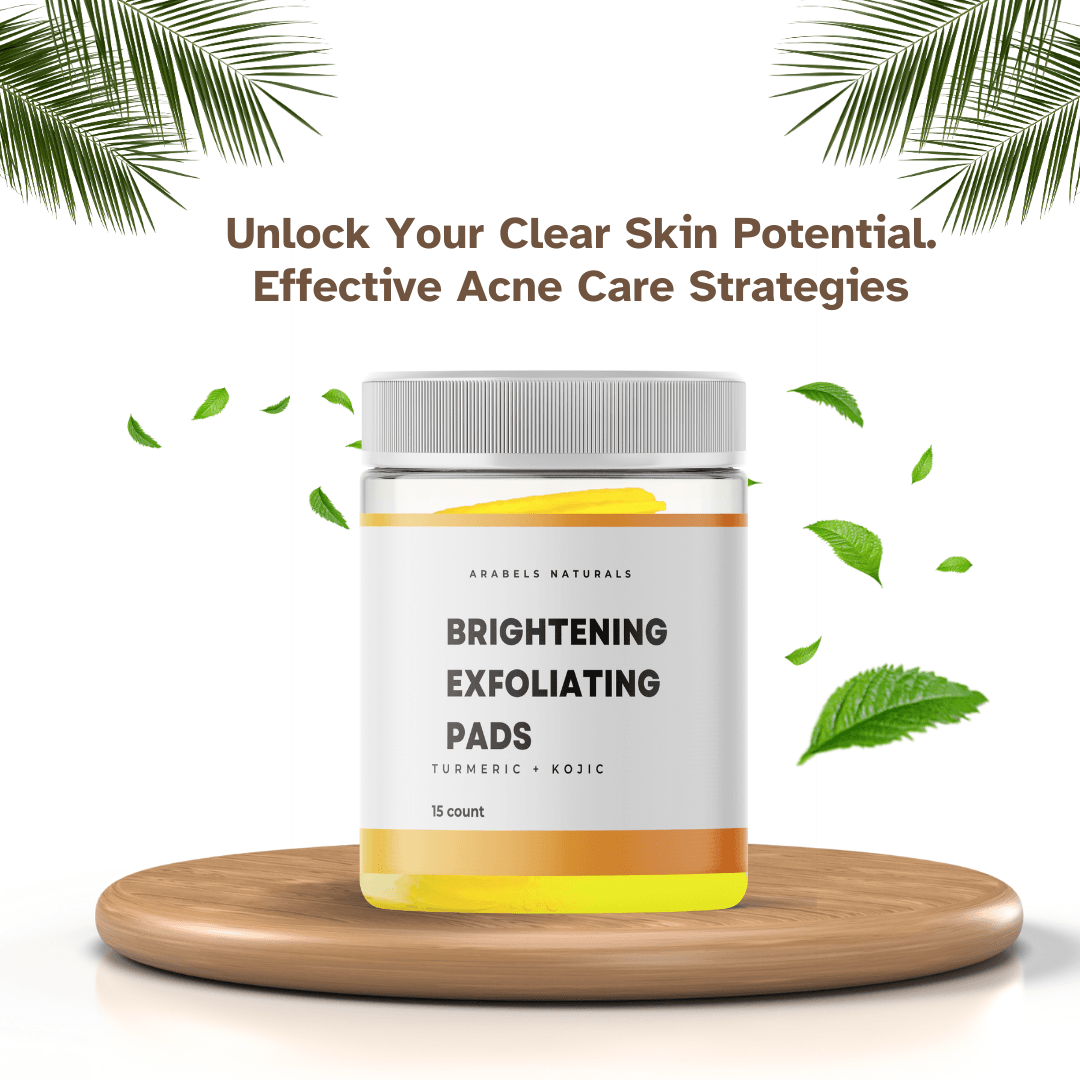 Turmeric Kojic Acid Exfoliating Cleansing Pads 15 Pack - Arabel's Naturals