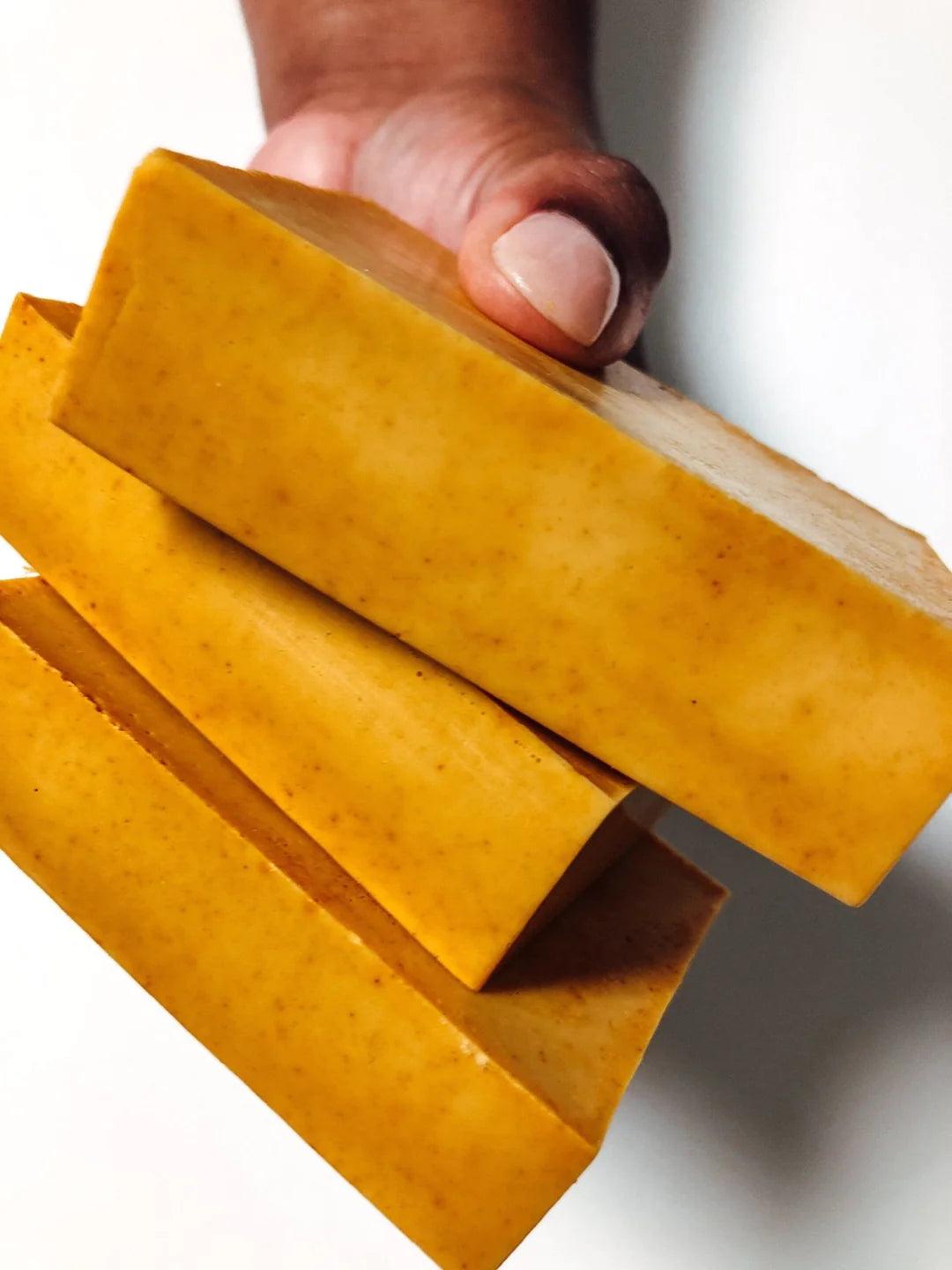 Turmeric Kojic Soap with Lemon - Arabel's Naturals 