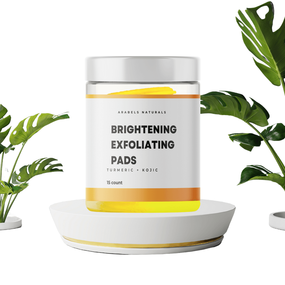 Turmeric Kojic Acid Exfoliating Cleansing Pads 15 Pack - Arabel's Naturals