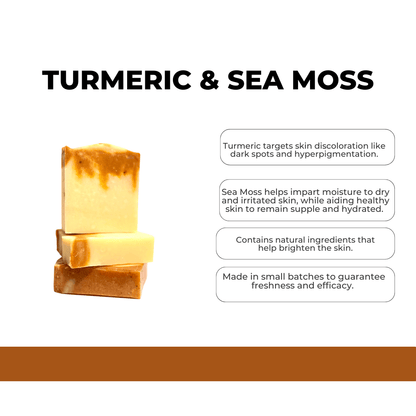 Sea Moss with Turmeric Bar Soap - Arabel's Naturals 