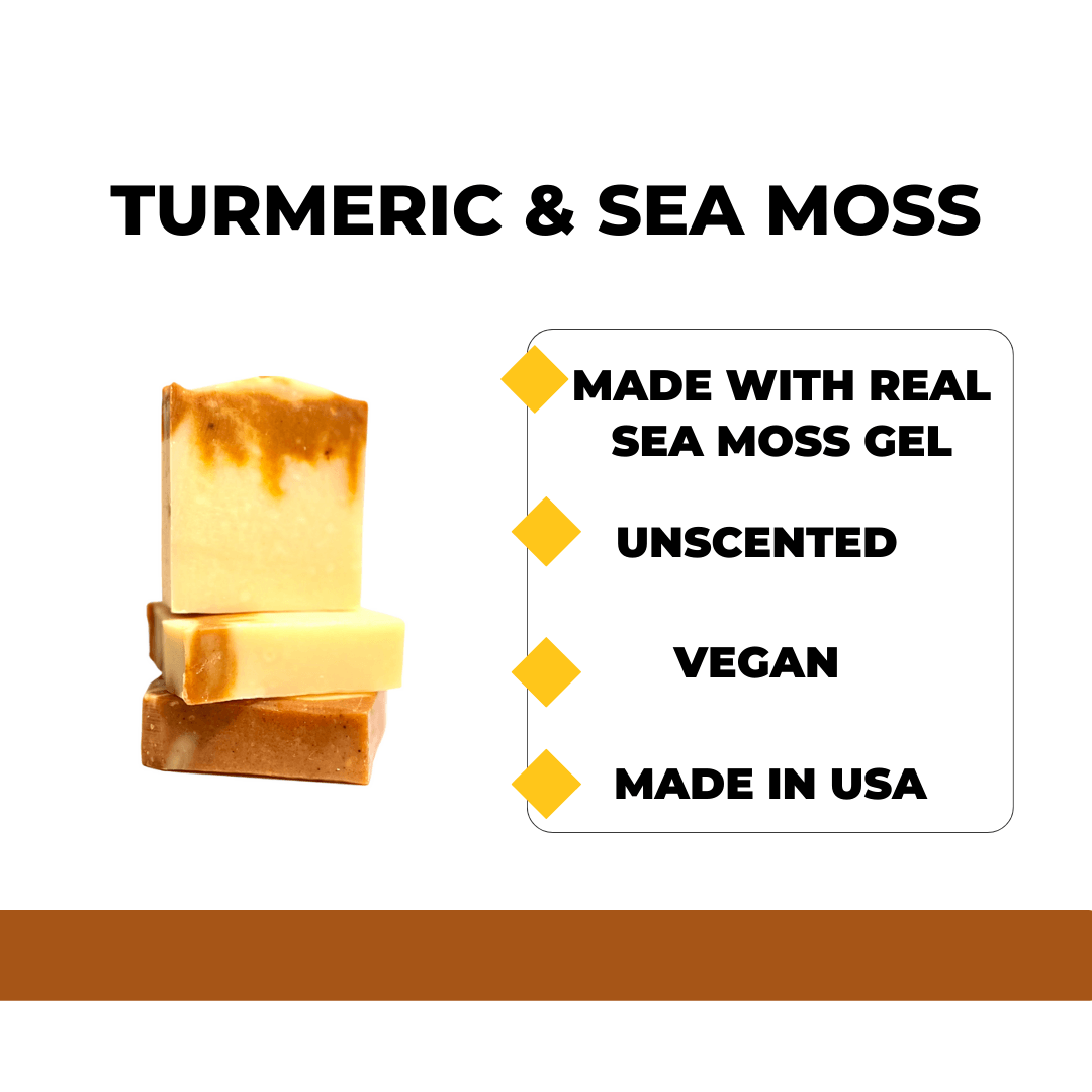 Sea Moss with Turmeric Bar Soap - Arabel's Naturals 