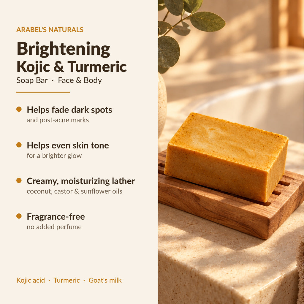 Unscented Turmeric Kojic Acid Soap for Dark Spots