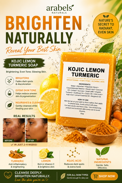 Turmeric Kojic Soap with Lemon