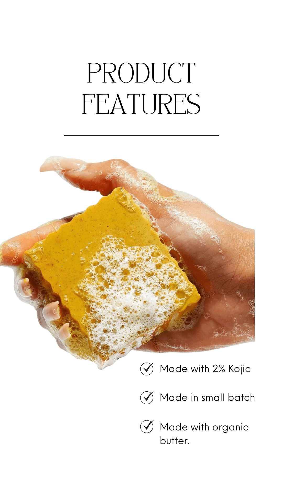 BRIGHTENING KOJIC & TURMERIC SOAP - Arabel's Naturals 