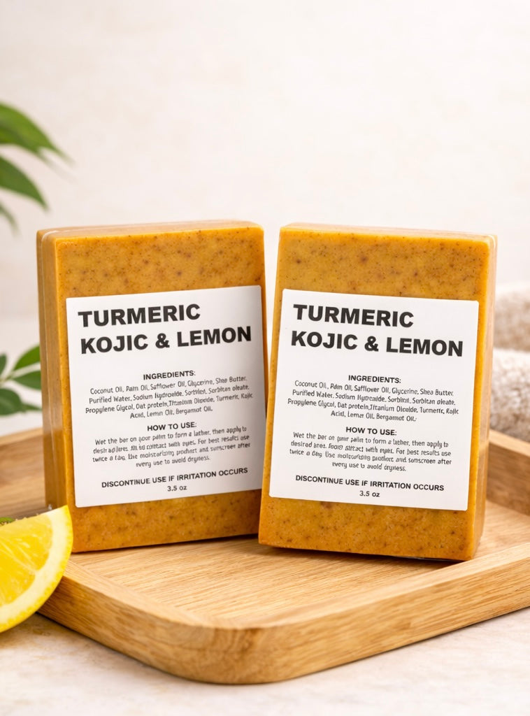 Turmeric Kojic Soap with Lemon