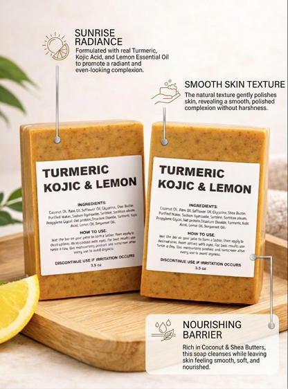 Turmeric Kojic Soap with Lemon