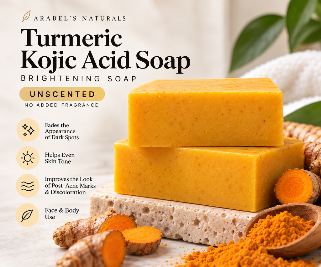 Unscented Turmeric Kojic Acid Soap for Dark Spots