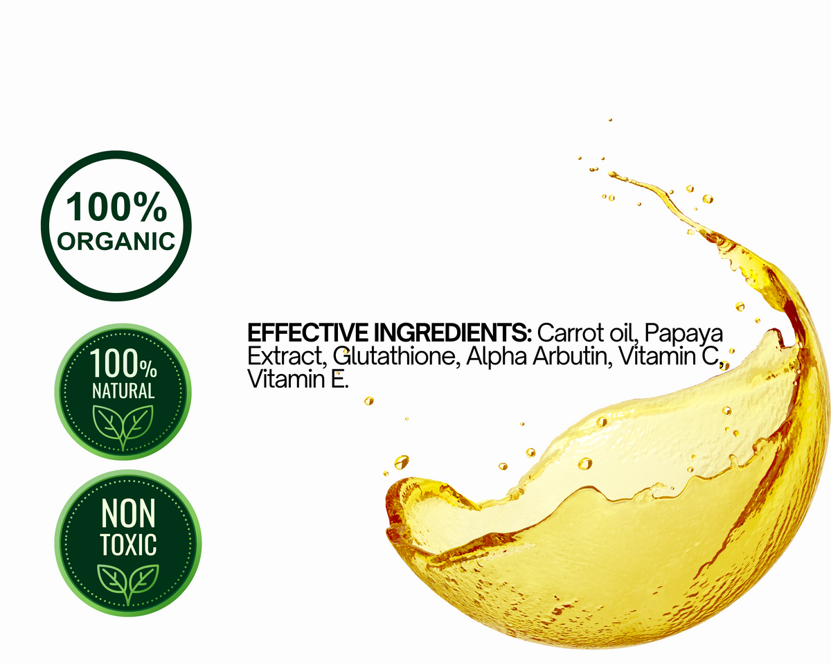 Brightening Body Oil, Organic Carrot Body Oil