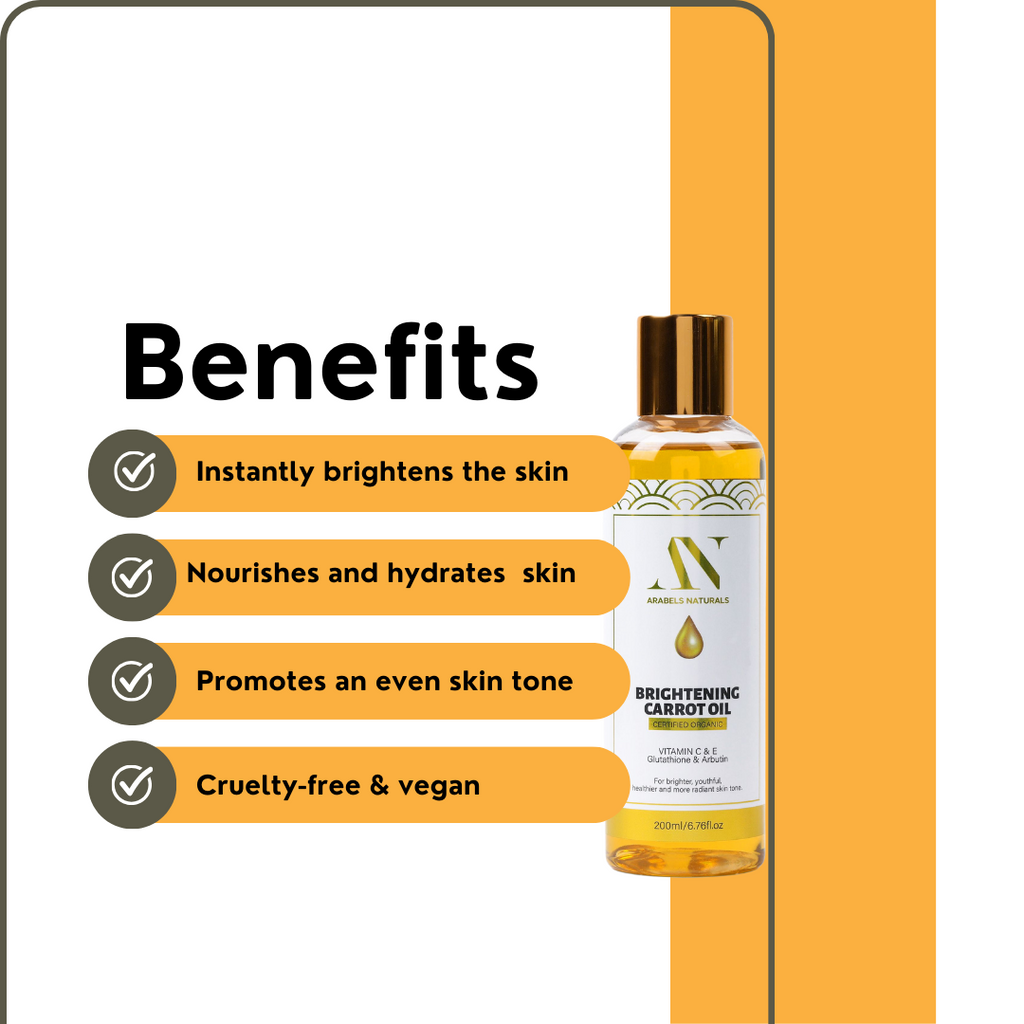 Brightening Body Oil, Organic Carrot Body Oil
