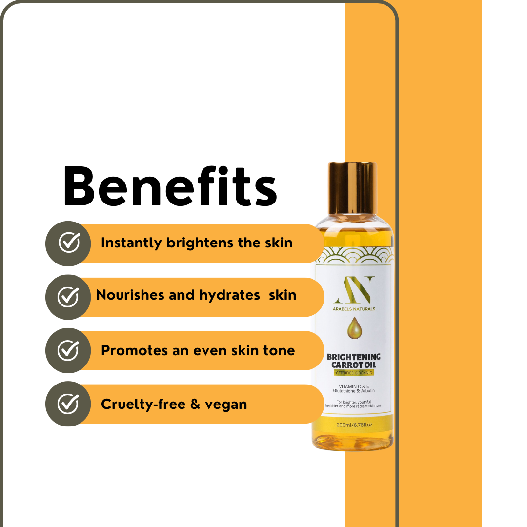 Brightening Body Oil, Organic Carrot Body Oil