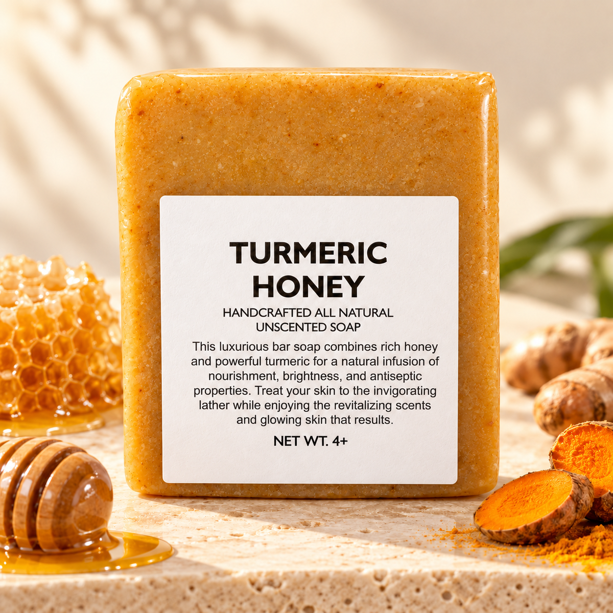 Turmeric + Raw Honey Brightening Soap