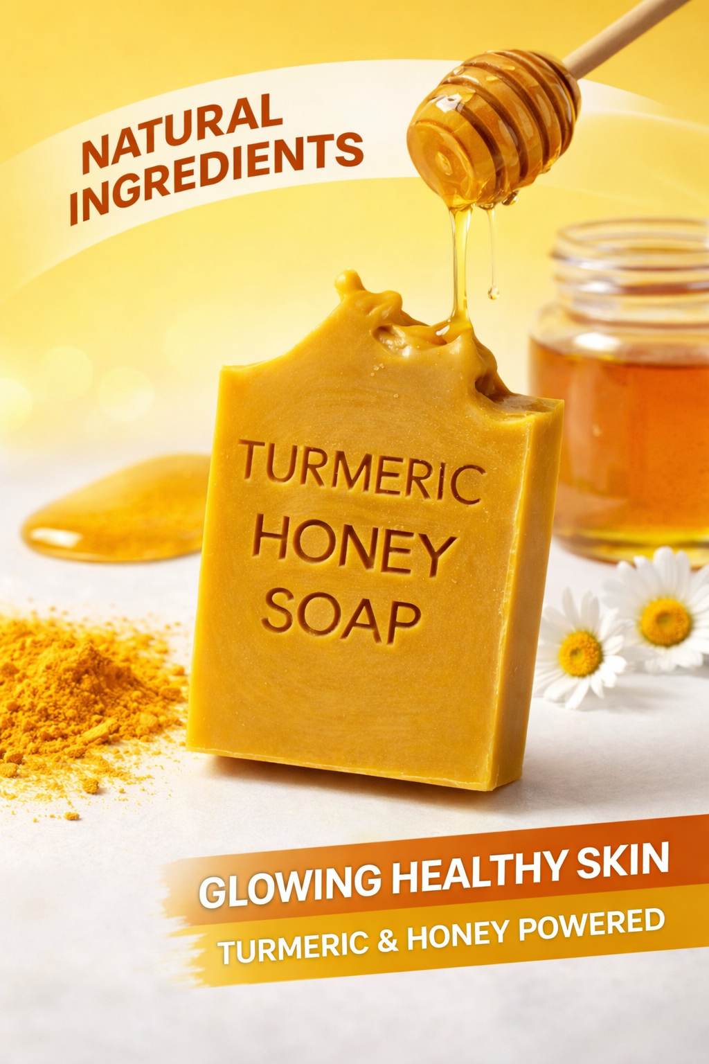 Turmeric + Raw Honey Brightening Soap