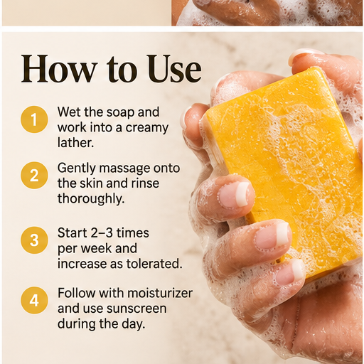 Unscented Turmeric Kojic Acid Soap for Dark Spots