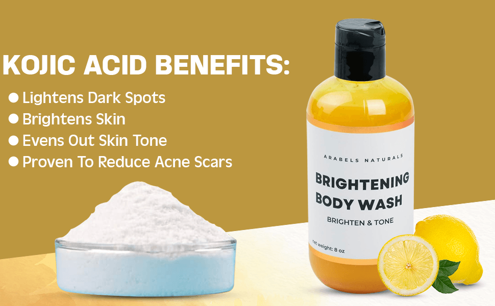 KoJic & Turmeric Even Skin Body Wash - Arabel's Naturals 