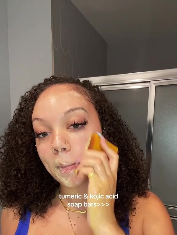 Pure Kojic Acid + Turmeric Soap for Dark Spots & Hyperpigmentation | Face & Body