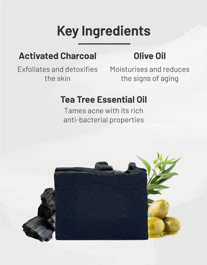 Charcoal Tea Tree Face + Body Soap