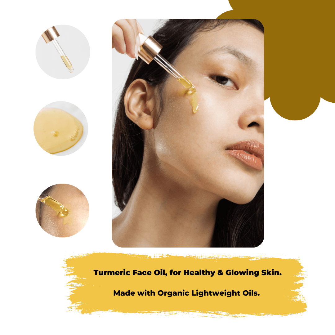 TURMERIC FACE OIL - Soft & Glowing Skin - Arabel's Naturals 