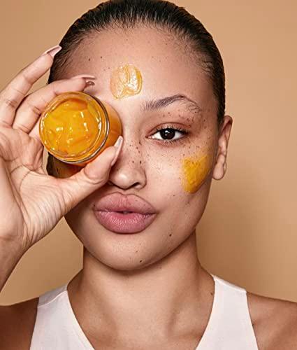 Turmeric Face Mask - Aloe Vera Facial Mask Improves Blemish, Hyperpigmentation, Scarring and Refining Pores Hydrating, Clarifying, Cleansing Skincare Mask, 8 oz - Arabel's Naturals 