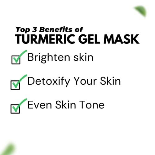 Turmeric Face Mask - Aloe Vera Facial Mask Improves Blemish, Hyperpigmentation, Scarring and Refining Pores Hydrating, Clarifying, Cleansing Skincare Mask, 8 oz - Arabel's Naturals 