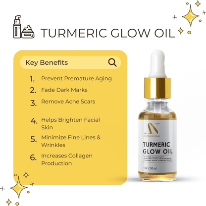 TURMERIC FACE OIL - Soft & Glowing Skin - Arabel's Naturals 