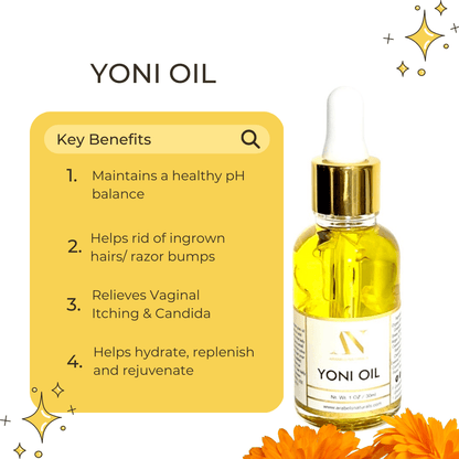 All Natural Feminine (Yoni) Oil - 1 oz - Arabel's Naturals 