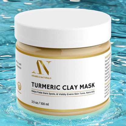 Natural Turmeric Clay Face Mask for Acne Prone Skin, Brighten Skin Mask (120g)